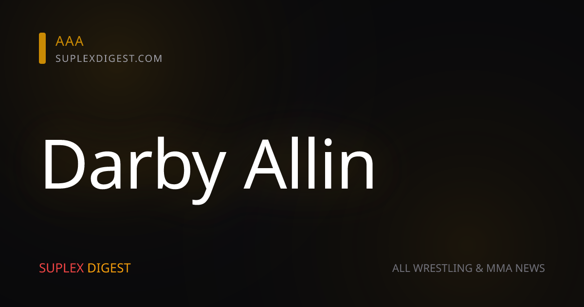 Darby Allin revela cuáles son sus luchadores favoritos para trabajar