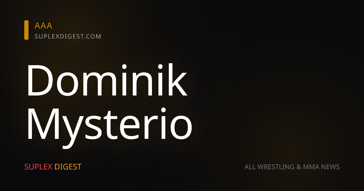 El canto que Dominik Mysterio sueña escuchar de los aficionados