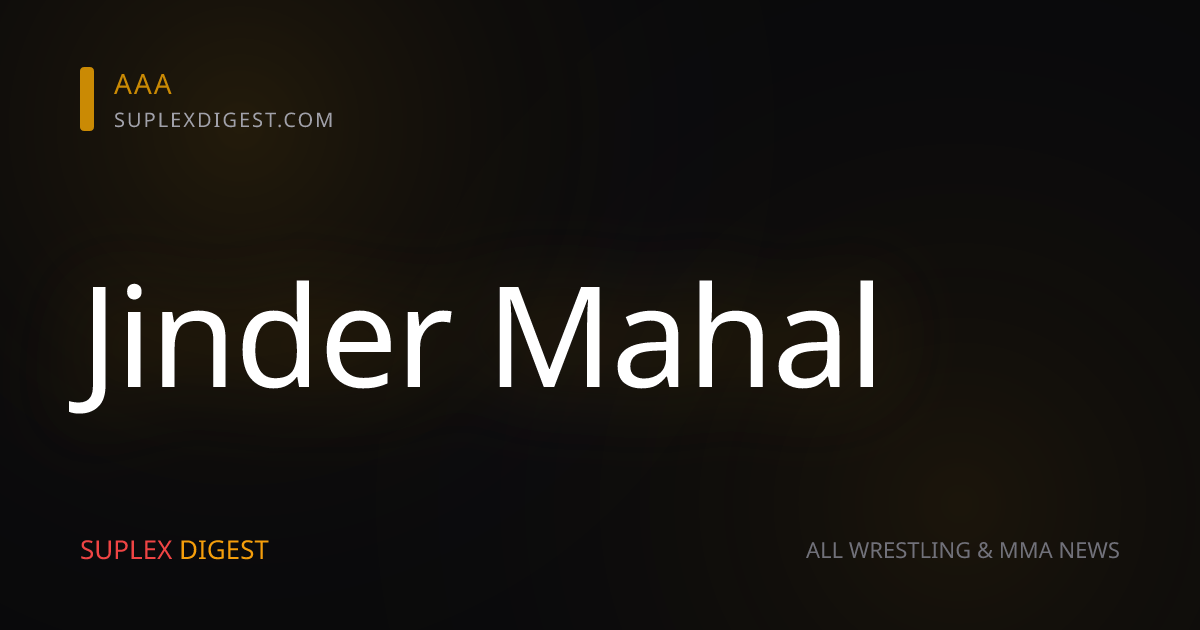 Jinder Mahal confiesa por qué le generaba estrés luchar frente a CM Punk