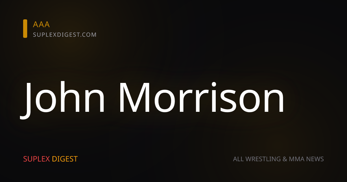 Johnny Consejo (John Morrison) tendrá tres mano a mano en el CMLL