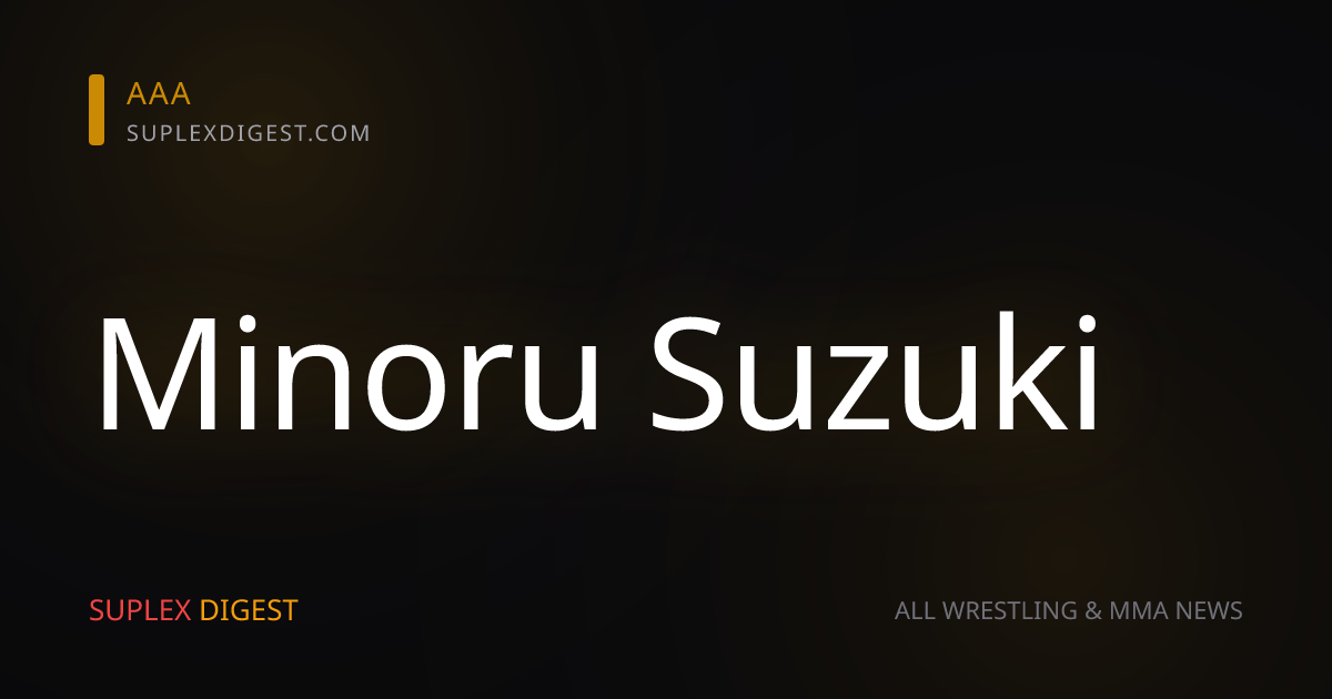 Hechicero enfrentará a Minoru Suzuki en PRODUCE