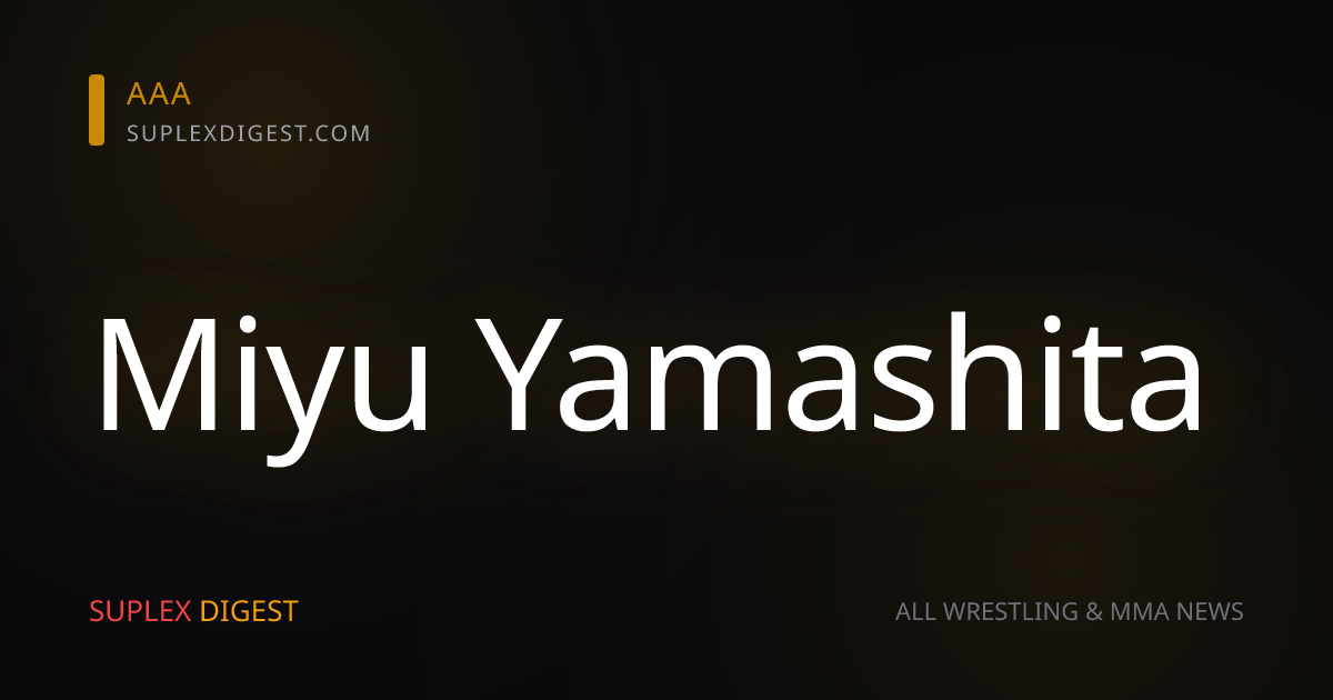 Miyu Yamashita busca una lucha contra Will Ospreay