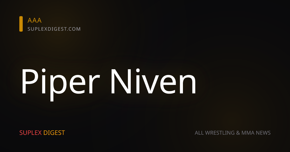 El nuevo reporte médico de Piper Niven es esperanzador