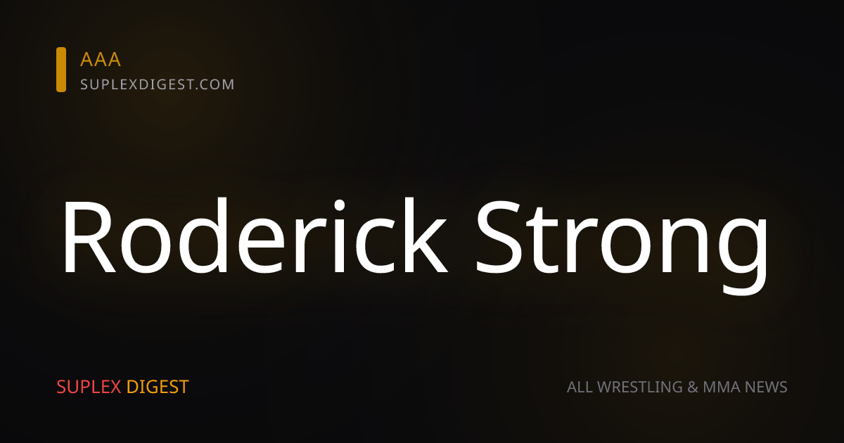 AEW Collision: Kyle O’Reilly venció a Roderick Strong