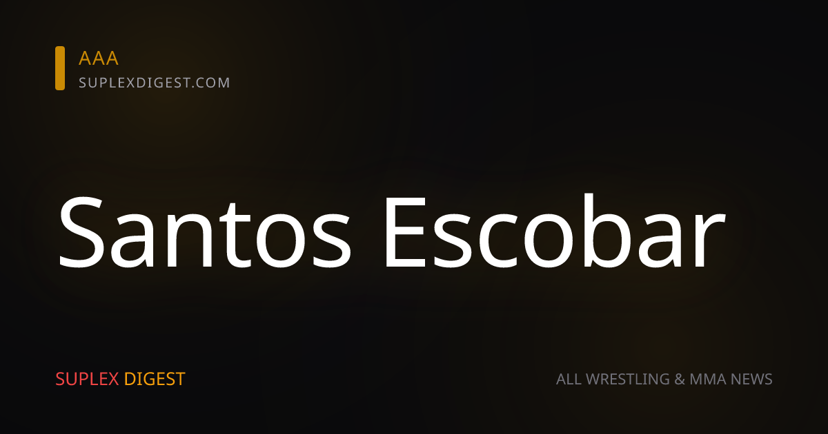 Santos Escobar rompe el silencio sobre su salida de WWE