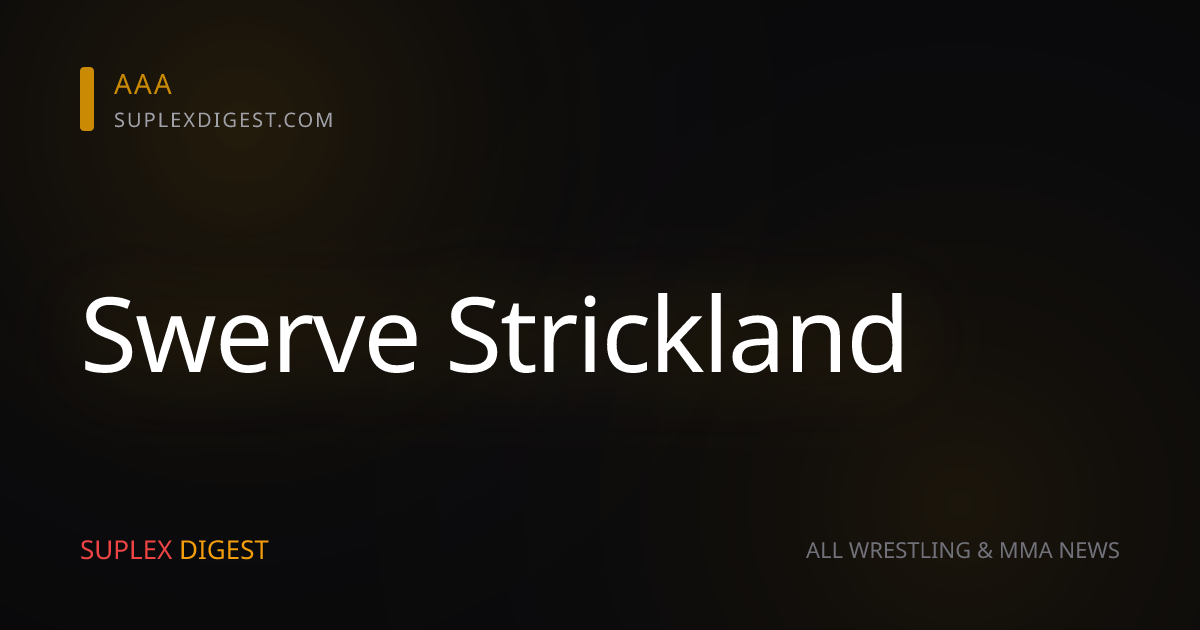 Swerve Strickland vence a “Jungle” Jack Perry en un intenso mano a mano