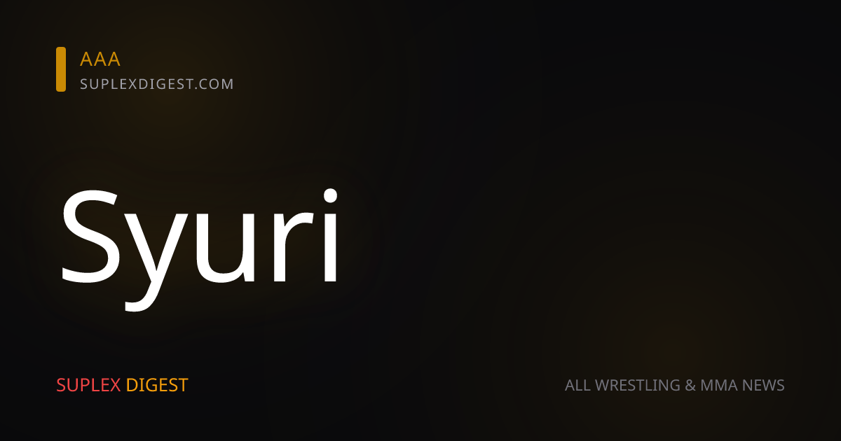 Stardom: Syuri y sus motivos para no competir en el 5*Star GP