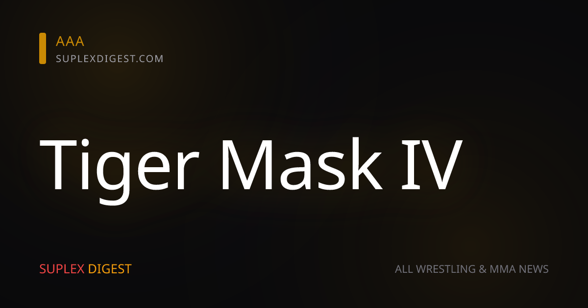 Match of the Day: Mistico Vs. Tiger Mask IV (2009)