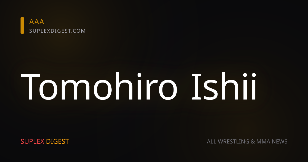 NJPW: Tomohiro Ishii lesionado, fuera de la New Japan Cup 2026