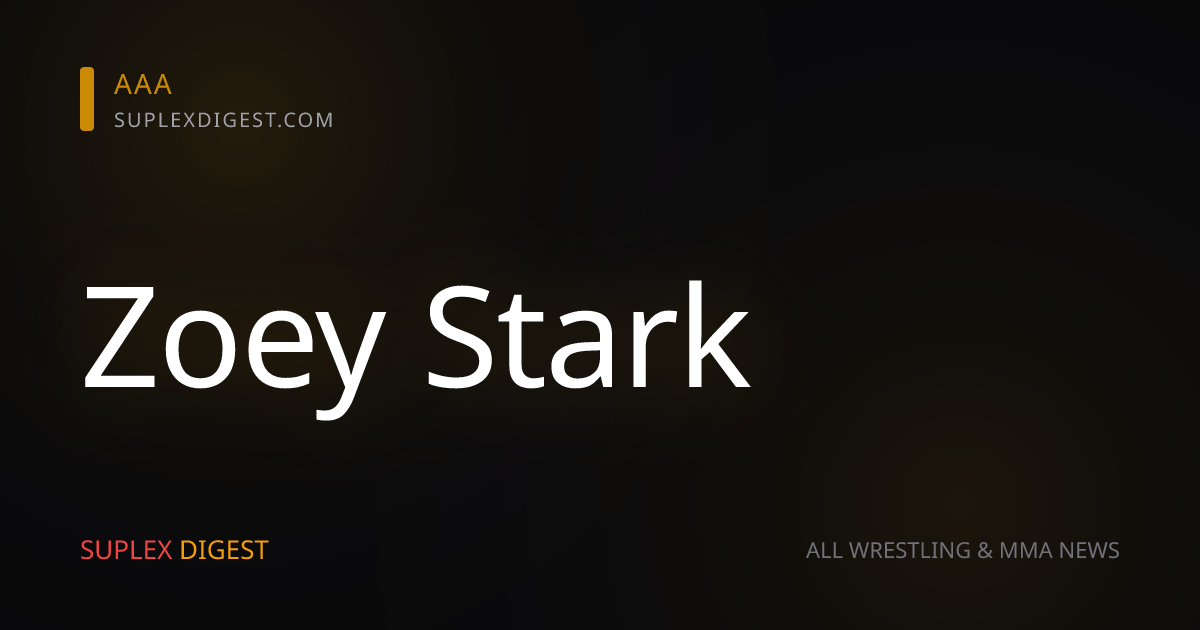 Zoey Stark: «Sentí que me perdí a mí misma durante mi etapa en WWE»