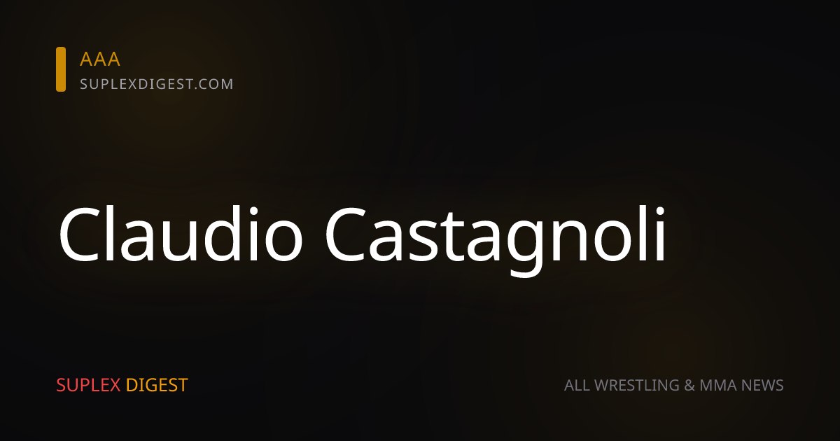 Claudio Castagnoli sobre la Arena México: «Es lo más cercano a la perfección que existe»