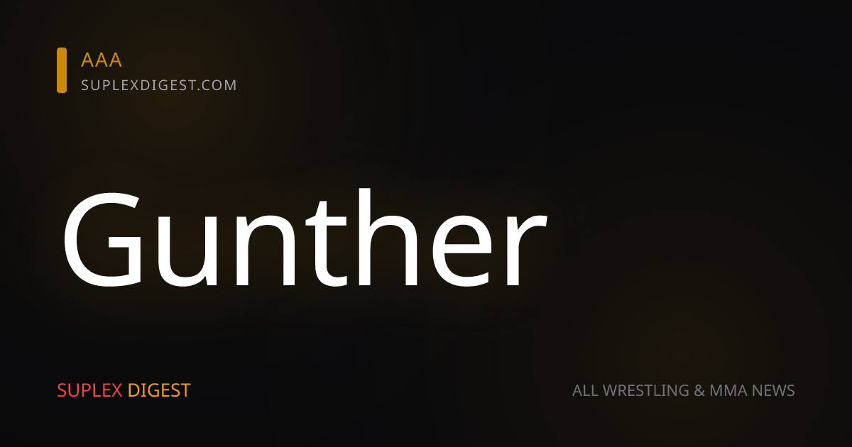 Gunther revela por qué no ha formado otro grupo