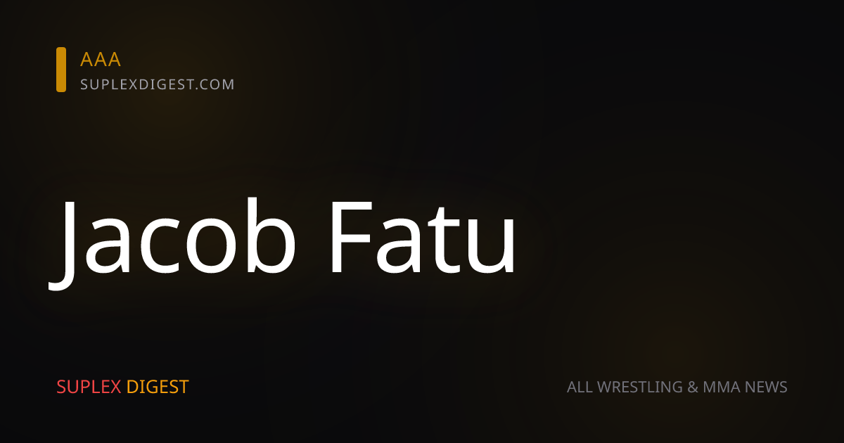 La ausencia de Jacob Fatu en Raw tendría una razón detrás de cámaras, según Meltzer