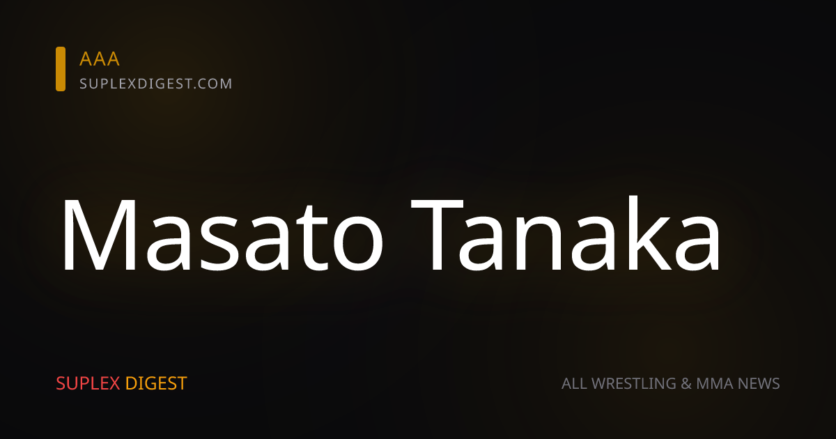 Zero1: Masato Tanaka fue operado con éxito