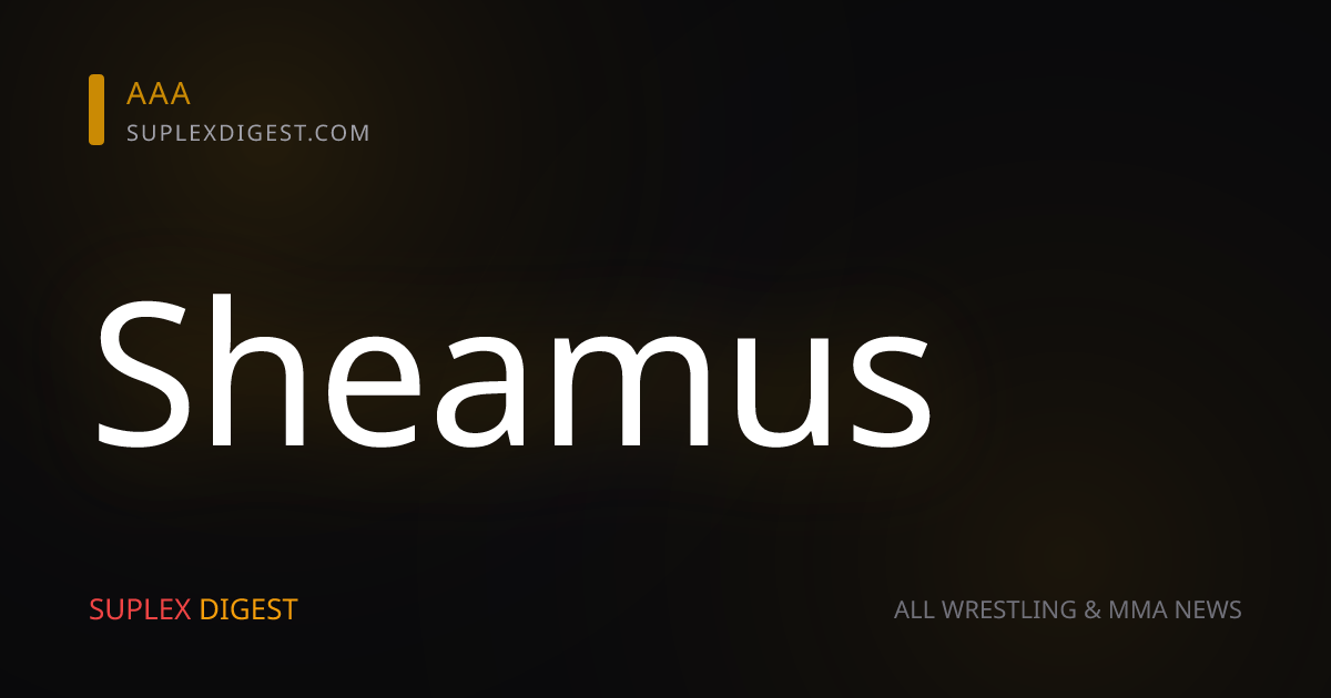 Sheamus habla de su salida de WWE y del título que se le escapó