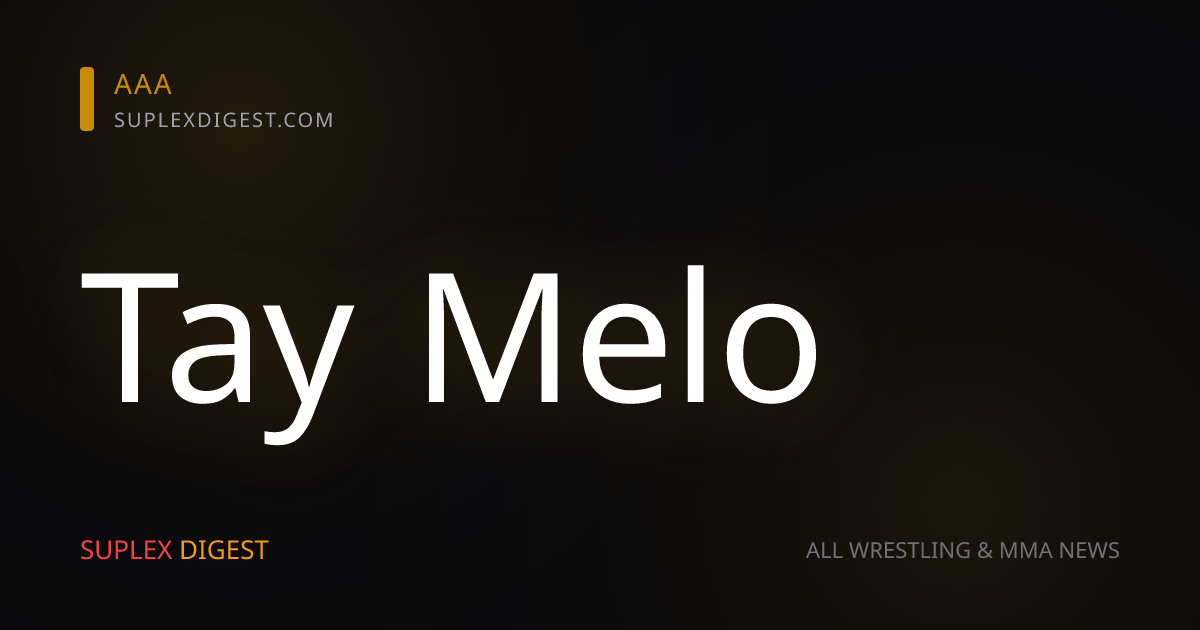 AEW liberará a Tay Melo de su contrato y se retirará