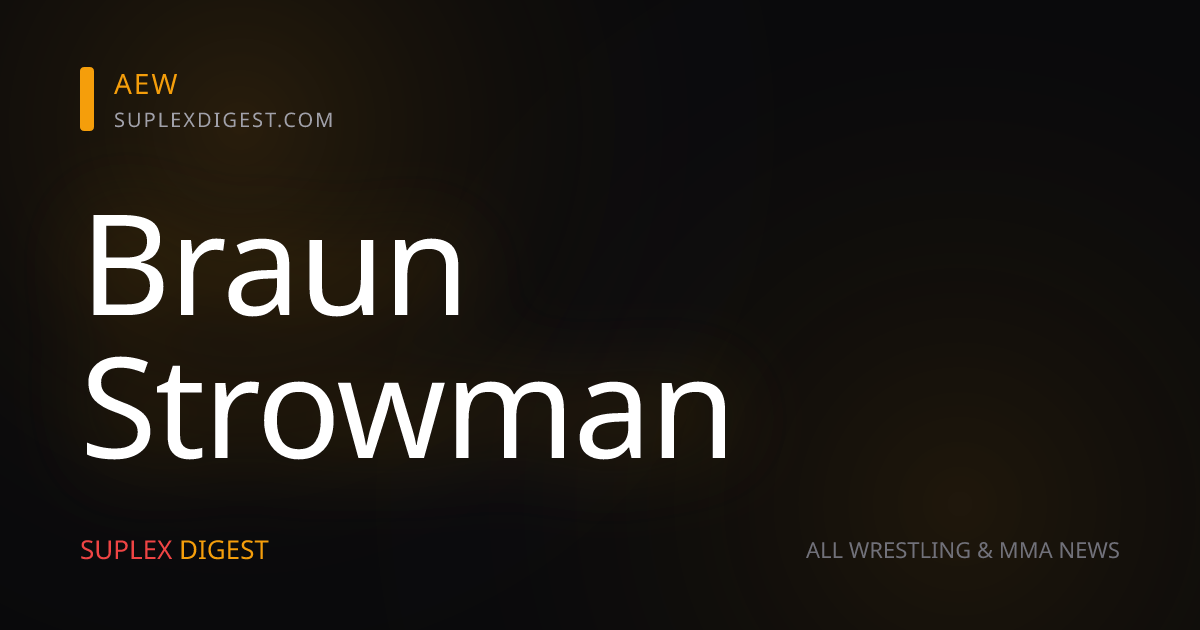 Braun Strowman Makes In-Ring Return After More Than A Year Away