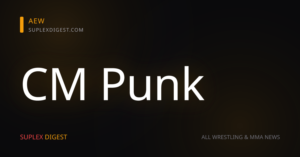 AEW Star Reveals Advice To CM Punk About Not Being In WWE WrestleMania Main Event