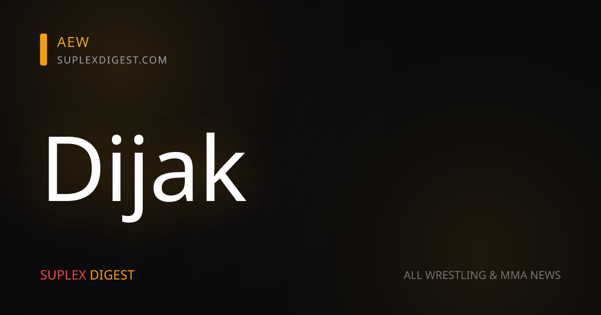 Donovan Dijak Reflects On Competing On Final NXT Before It Went Up Against AEW Dynamite