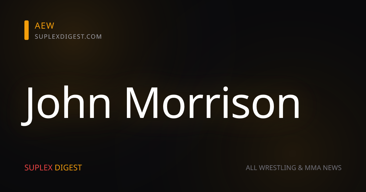 AEW's Johnny TV (Fka John Morrison) Recalls Undertaker Pyro Going Off Too Soon In WWE