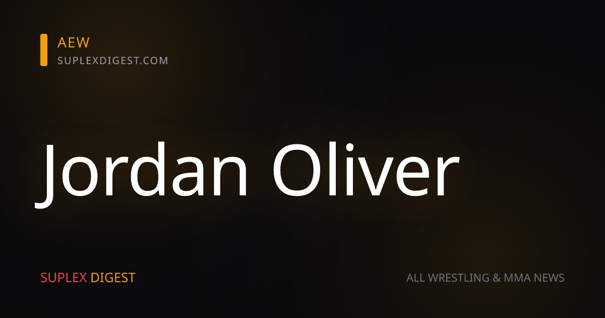 AEW’s Jordan Oliver Out Of Joey Janela 20th Anniversary Event Due To Medical Issue