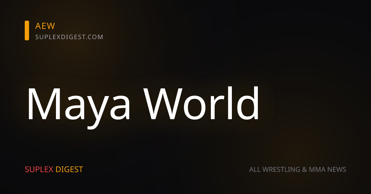 Maya World Would Love To Defend TBS Championship At AEW All In