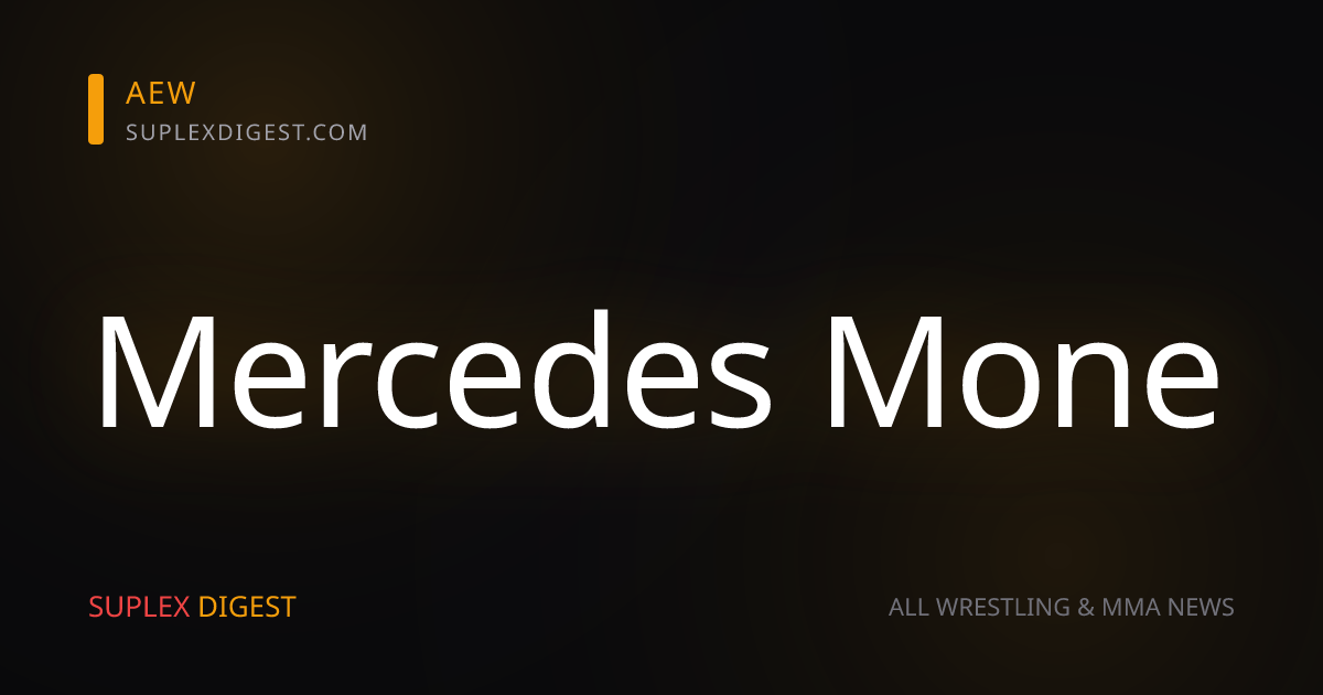 Mercedes Mone Confirms Broken Nose At AEW All In, Is Honored By Title Win