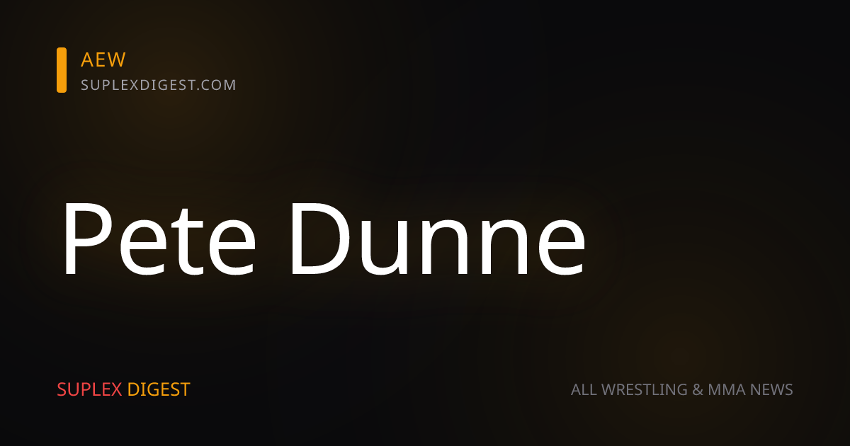 Pete Dunne Announced for ATTACK! Pro Wrestling Return in June