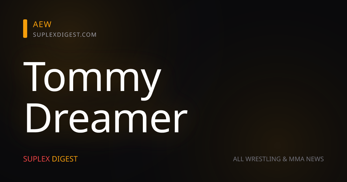 Tommy Dreamer Says AEW Is ‘Very, Very Hot’ Right Now