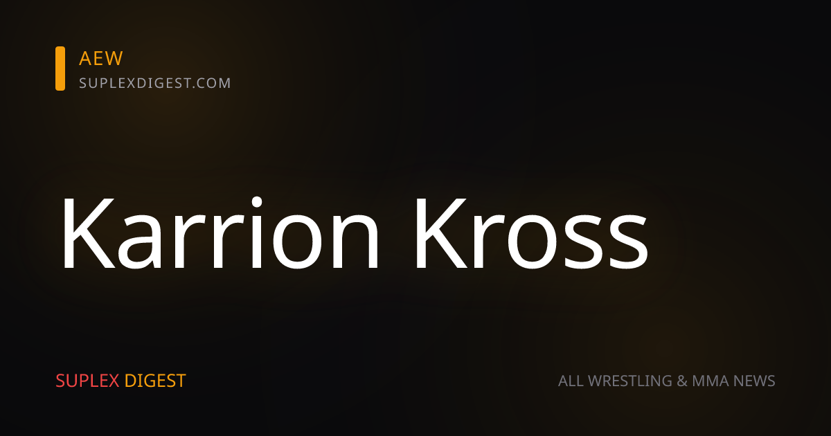 Ex-WWE Star Karrion Kross Says He's Had Private Conversations With AEW's Tony Khan