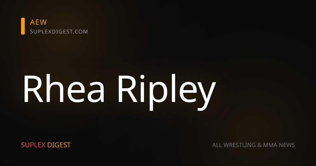 Rumor Roundup (Sept. 1, 2026): New Level in AEW, Rhea Ripley return, All In timing, more!
