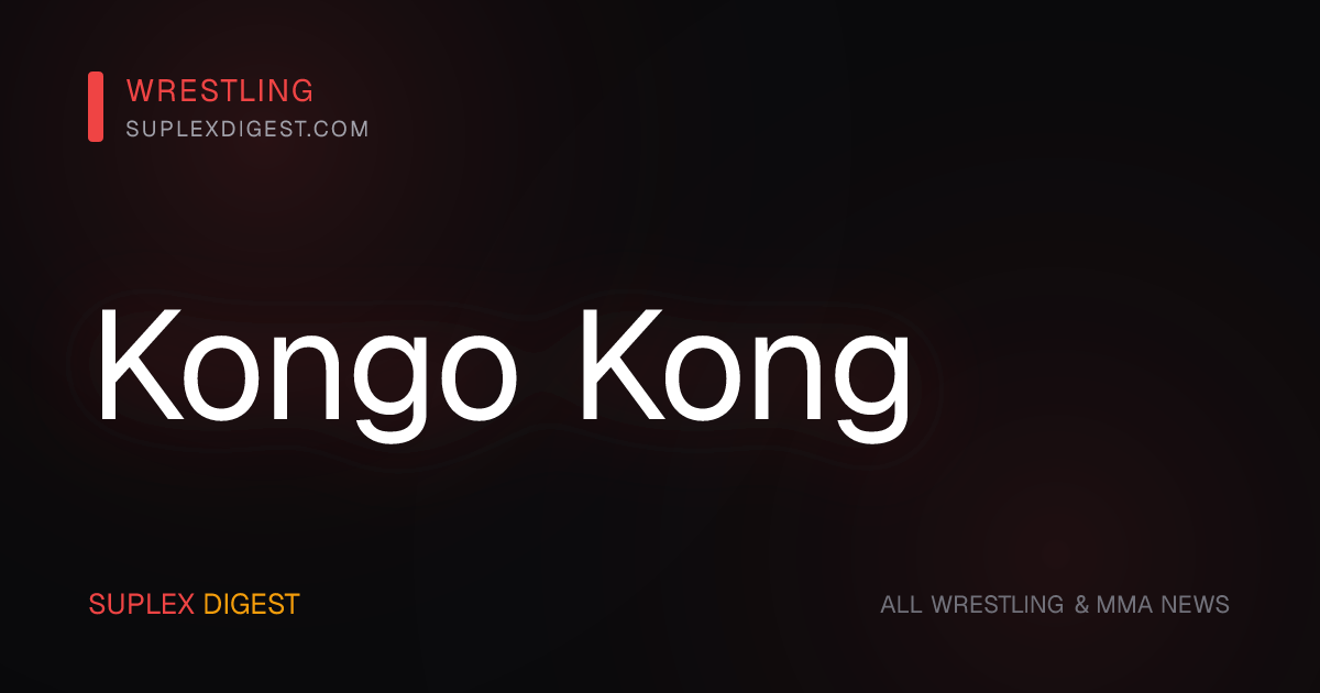Kongo Kong Reveals He’s Been Wrestling With Half a Foot After COVID Amputation
