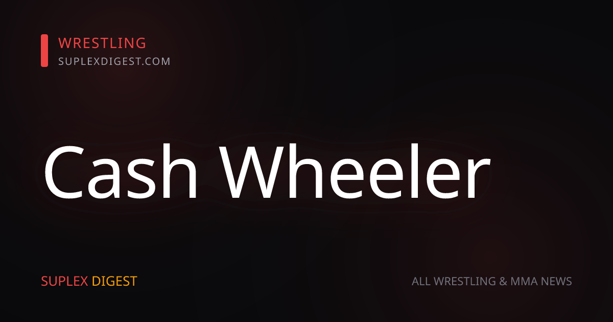 Cash Wheeler Rips Toxic Wrestling Trolls While Explaining Why He Stays Offline
