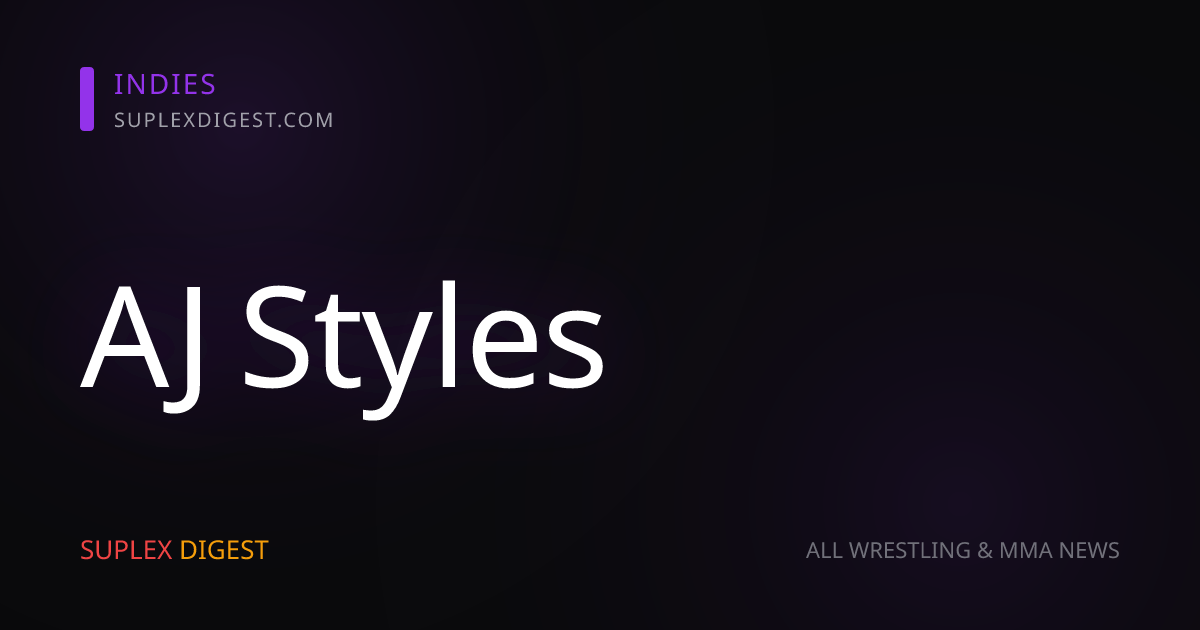 AJ Styles Shares The Bad Advice He Received During His Indie Wrestling Days