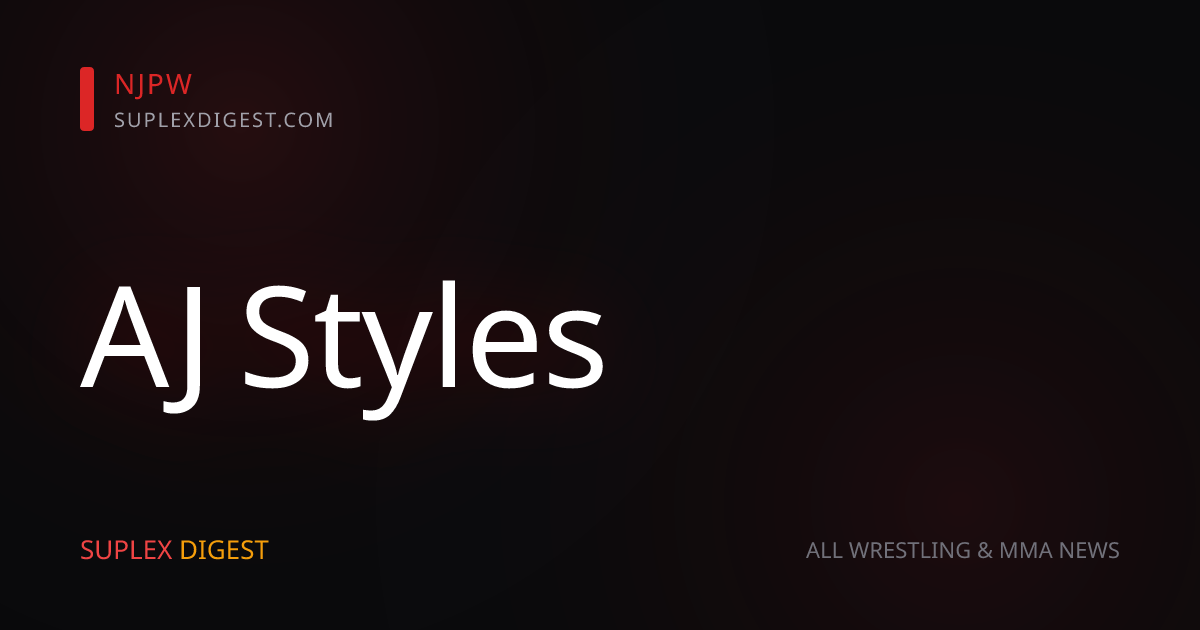 AJ Styles On Why He Didn’t Want To Be Called the Bullet Club’s Leader