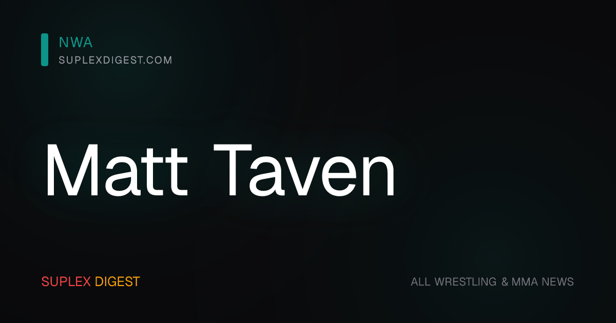 Matt Taven in Talks with NWA After AEW Exit