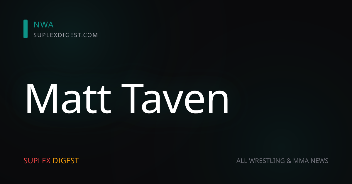 Matt Taven in Talks with NWA After AEW Exit