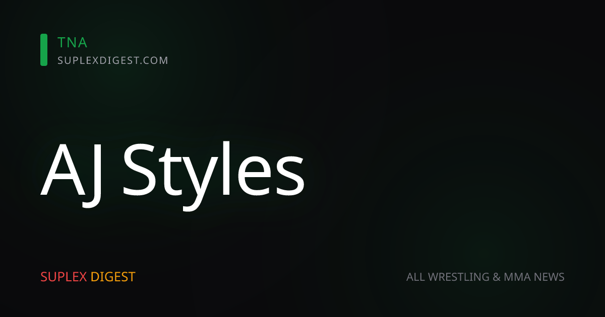 AJ Styles Explains Why TNA Is The Right Move For Son Avery Styles