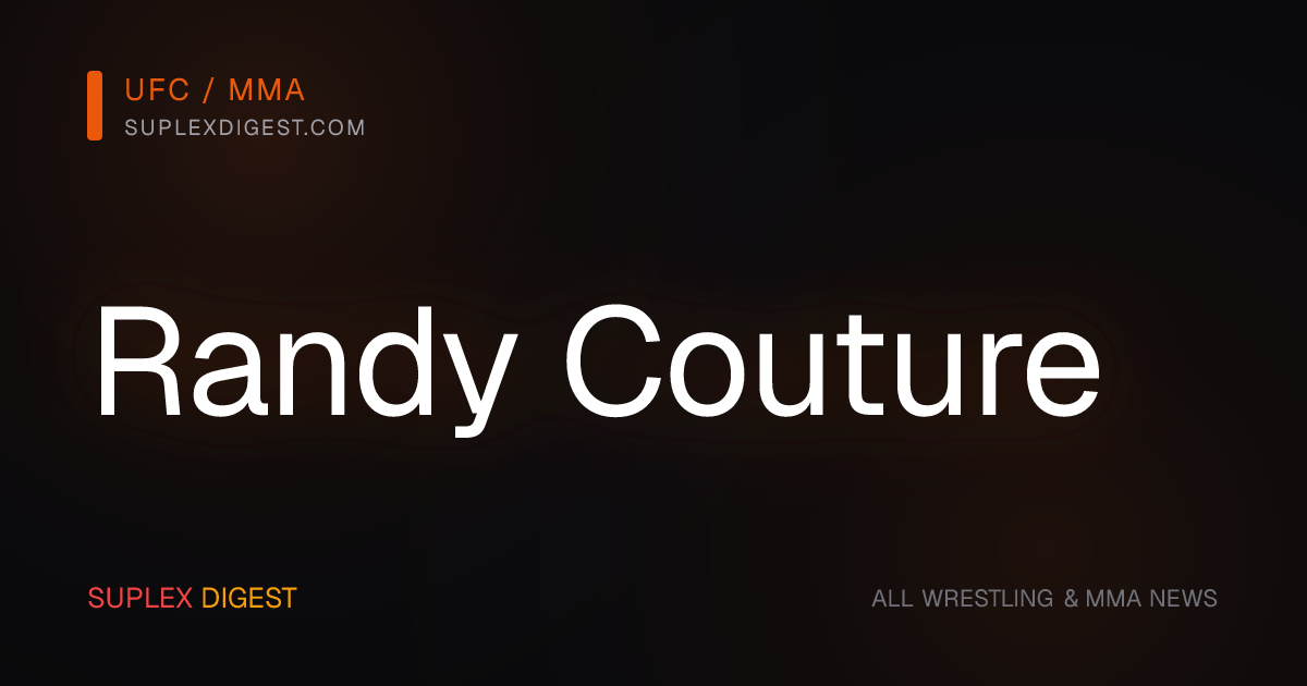 Randy Couture — News & Profile — SuplexDigest — SuplexDigest