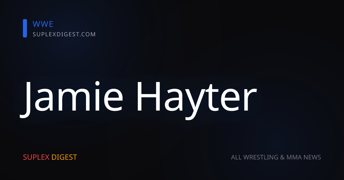 Ricky Saints Wants To See Jamie Hayter In WWE, Names Favorite All-Time Wrestling Finishers