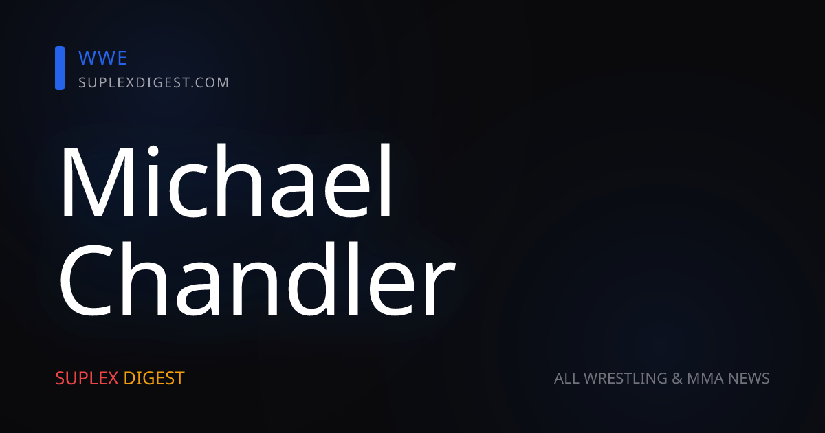 UFC Star Michael Chandler Spotted At WWE Performance Center