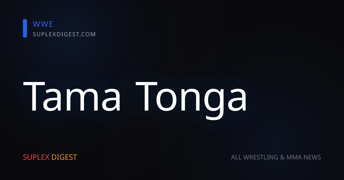 Tama Tonga Wants Solo Sikoa To Show the World He Can Stand on His Own
