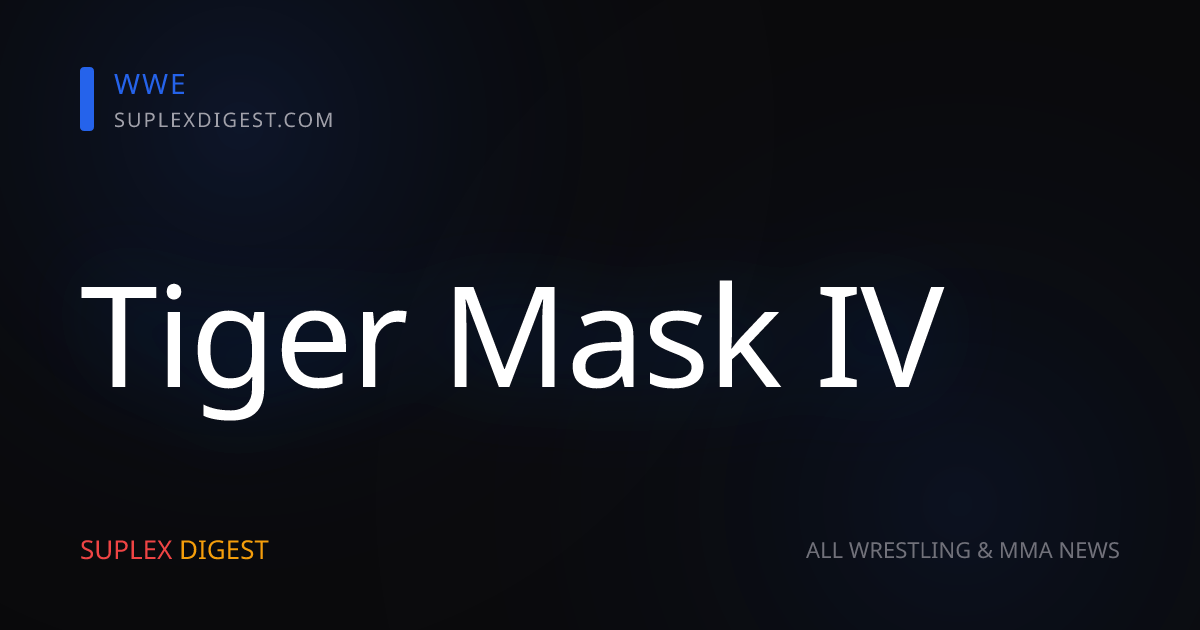 Tiger Mask IV says Hulk Hogan planned to launch promotion after leaving WWE in 2003