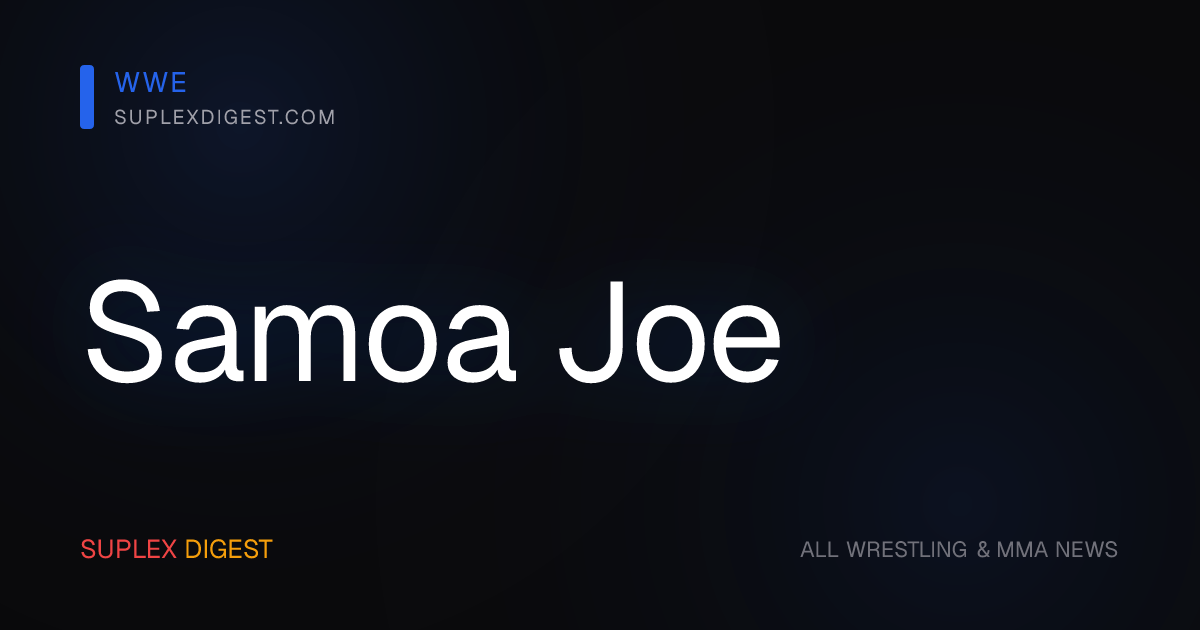 Samoa Joe Reveals Incredible Opportunity He Received Hours After WWE Fired Him