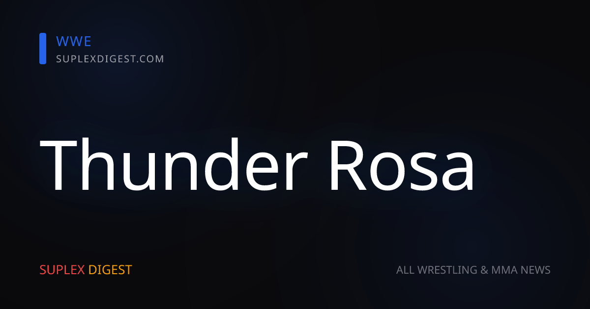 Thunder Rosa Confirms That She’s Exiting Busted Open Radio
